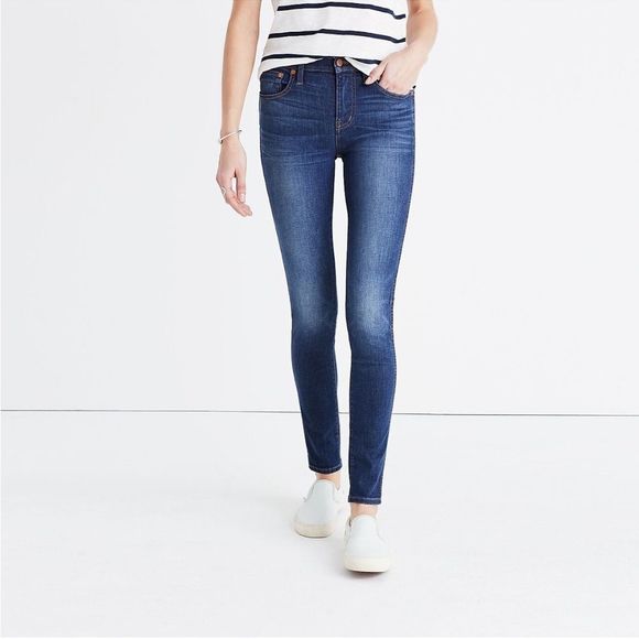Madewell 9” High Riser Skinny Jeans in Polly Wash Size 27 - Picture 1 of 15